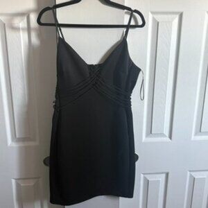 Guess strappy bodycon black dress